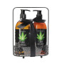 Набор для ванны и душа CBD Luxe Care set - GREEN TEA & HEMP OIL ( 2 предмета )