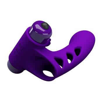 Кліторальний стимулятор на палець Pretty Love - Orlando Finger Violet, BI-014836-1