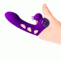 Кліторальний стимулятор на палець Pretty Love - Orlando Finger Violet, BI-014836-1