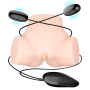 Мастурбатор із подвійною вібрацією та двома входами Crazy Bull - Samantha Dual Vagina and Anal, BM-00900T71ZK