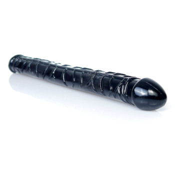 Двойной фаллоимитатор Boss Series: Flexible Double Dong Black, BS6700089