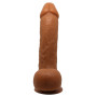 Фаллоимитатор на присоске Baile Beautiful JOHNSON 8,7'' Brown, BW-008040NR-1