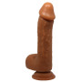 Фаллоимитатор на присоске Baile Beautiful JOHNSON 8,7'' Brown, BW-008040NR-1