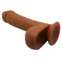 Фаллоимитатор на присоске Baile Beautiful JOHNSON 8,7'' Brown, BW-008040NR-1
