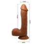 Фаллоимитатор на присоске Baile Beautiful JOHNSON 8,7'' Brown, BW-008040NR-1