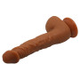 Фаллоимитатор на присоске Baile Beautiful JASON 9,4'' Brown, BW-008041NR-1