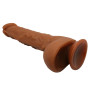 Фаллоимитатор на присоске Baile Beautiful JASON 9,4'' Brown, BW-008041NR-1