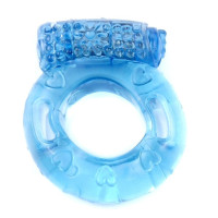 Ерекційне вібро кільце BOSS Vibrating Cock Ring Blue, BS6700040