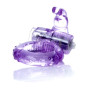 Эрекционное вибро кольцо BOSS Rabbit Vibro Cock Ring Purple, BS6700048