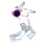 Ерекційне вібро кільце BOSS - Tongue Vibro Cock Ring Clear, BS6700051