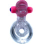 Ерекційне вібро кільце BOSS - Tongue Vibro Cock Ring Clear, BS6700051