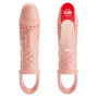 Подовжуюча насадка з вібростимуляцією ( на 2,5 см ) PRETTY LOVE - PENIS SLEEVE Cecelia, BI-026242