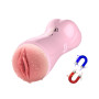Мастурбатор з вібростимуляцією FOXSHOW Vibrating and Flashing Masturbation Cup Pink USB 7+7 Function, BS6300022