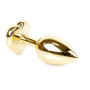 Анальная пробка Boss Series - Jewellery Gold Heart PLUG Pink S, BS6400035