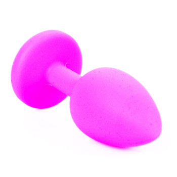 Силиконовая анальная пробка Boss Series - Jewellery Pink Silicon PLUG Small Light Blue S, BS6400081