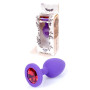 Силіконовий анальний затор Boss Series - Jewellery Purple Silicon PLUG Medium Red M, BS6400086