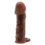 Насадка - презерватив Brave Man, BI-016012 (коричнева)