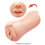 Мастурбатор 2 в 1 CRAZY BULL - Gemini Realistic Oral Sex Sensations, BM-009215U