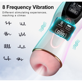 Автоматический интерактивный мастурбатор FOX - Vibration 8 Vibration modes + Interactive function, BS6300063