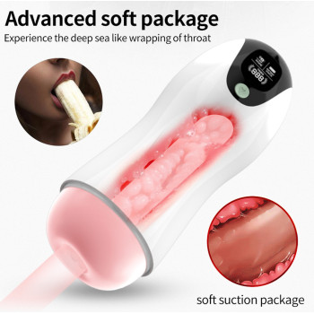Автоматический интерактивный мастурбатор FOX - Vibration 8 Vibration modes + Interactive function, BS6300063