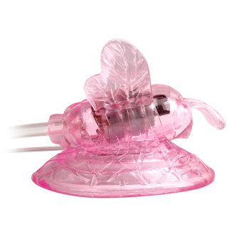 Вакуумная помпа для клитора с вибростимуляцией BAILE - BUTTERFLY CLITORAL PUMP, BI-010125R