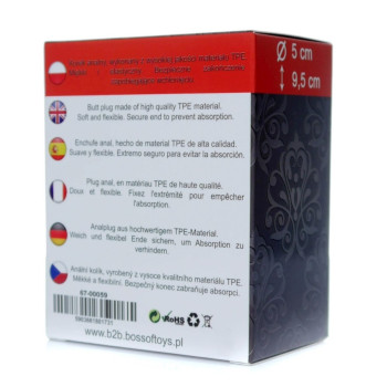 Анальний плаг Boss Series - Bubble Plug Large Black, BS6700059