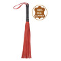 Флогер з натуральної шкіри Flirty Hard Leather - Black & Red, BG-00001