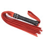 Флогер з натуральної шкіри Flirty Hard Leather - Black & Red, BG-00001