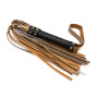 Флогер з комбінованої шкіри Flirty COMBO Leather - Black & Bronze, BM-00017