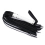 Флогер з комбінованої шкіри Flirty COMBO Leather - Black & White, BM-00029