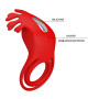 Кільце ерекційне Pretty Love - Vibration Penis Ring Ruben Red, BI-210311