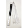 Флоггер из искуственной лакированной кожи Flirty ECO Varnish Leather - Black & White, BL-00041