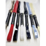 Флоггер из искуственной лакированной кожи Flirty ECO Varnish Leather - Black & White, BL-00041