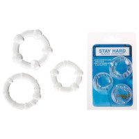 Набір ерекційних кілець Stay hard, CN-330300012 Clear