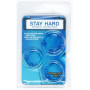 Набір ерекційних кілець Stay hard, CN-330300012 Blue