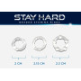 Набір ерекційних кілець Stay hard, CN-330300012 Purple