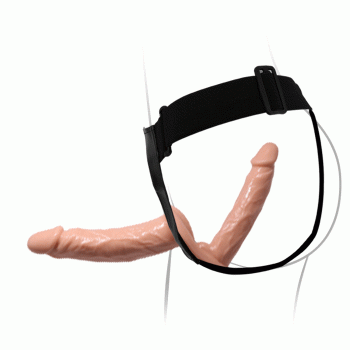 Страпон с двумя насадками BAILE - DOUBLE DILDOS 7.1
