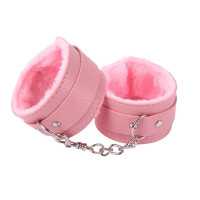 Оковы с мехом SKN-C052, PINK
