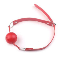 Кляп шар Classic plastic Red, SKN-KK07