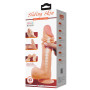 Фаллоимитатор на присоске, с хребтом и эффектом скользящей кожи LyBaile - Flesh Sliding Skin 9,4