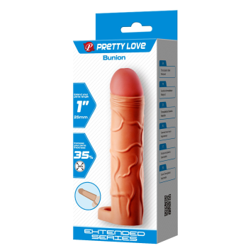 Насадка для пеніса презерватив Pretty Love -  Bunion 1"( 25 mm) Extended Series