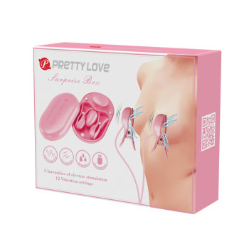 Електростимулятор і вібратор для грудей PRETTY LOVE - Surprise Box Pink