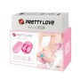 Вакуумный стимулятор с виброяйцом PRETTY LOVE - Magic Box Pink