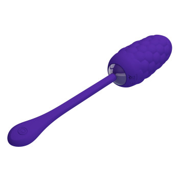 Виброяйцо с рельефным дизайном Pretty Love - MARINA EGG Purple, BI-014708-3