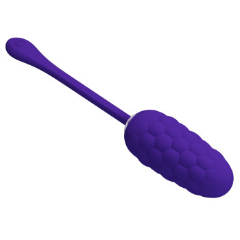 Виброяйцо с рельефным дизайном Pretty Love - MARINA EGG Purple, BI-014708-3