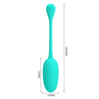 Перезаряжаемое виброяйцо Pretty Love - Knucker Green, BI-014786-4