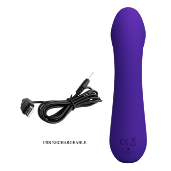 Вибромассажер для стимуляции точки G Pretty Love - Cetus Dark Purple, BI-014723-3