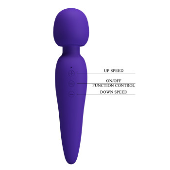 Вібромасажер Pretty Love - Meredith USB Violet, BI-014668-3