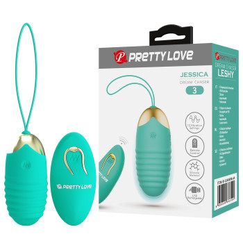 Віброяйце серії Pretty Love - Jessica Dream chaser 3 Green, BI-014362W-3A4