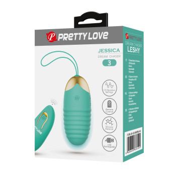 Віброяйце серії Pretty Love - Jessica Dream chaser 3 Green, BI-014362W-3A4